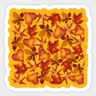 Fall vibe colours Sticker